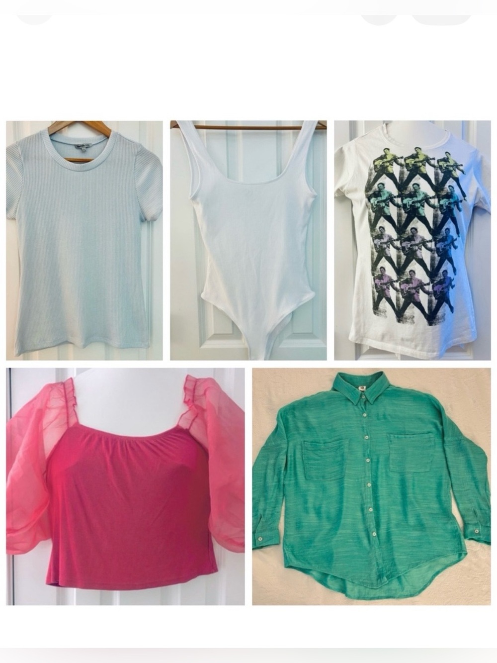 Flawless 5-Pc. Bundle Tops Pullovers Bodysuit Blouse T-shirt small Retail = $137